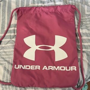Under Armour Magenta Drawstring Bag